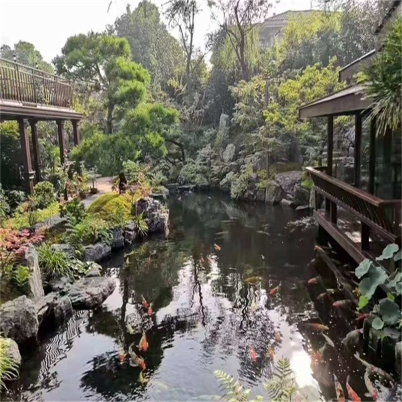 辽宁庭院假山鱼池样式