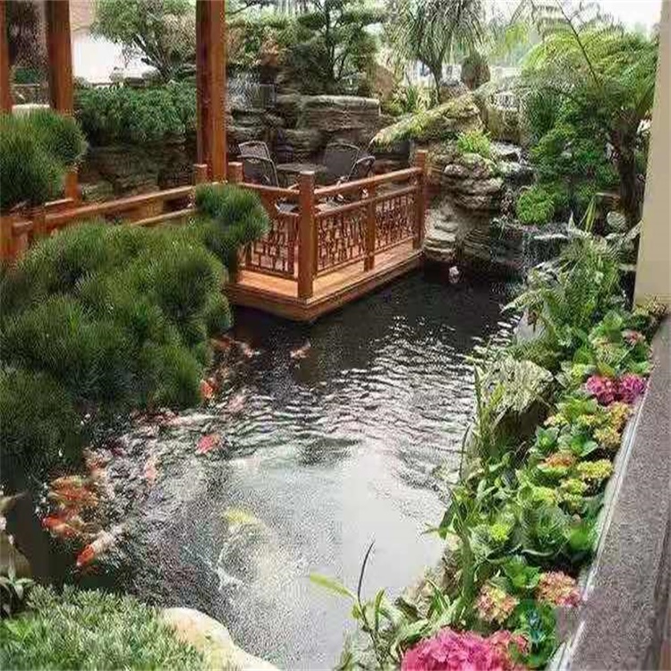 辽宁别墅庭院景观设计鱼池